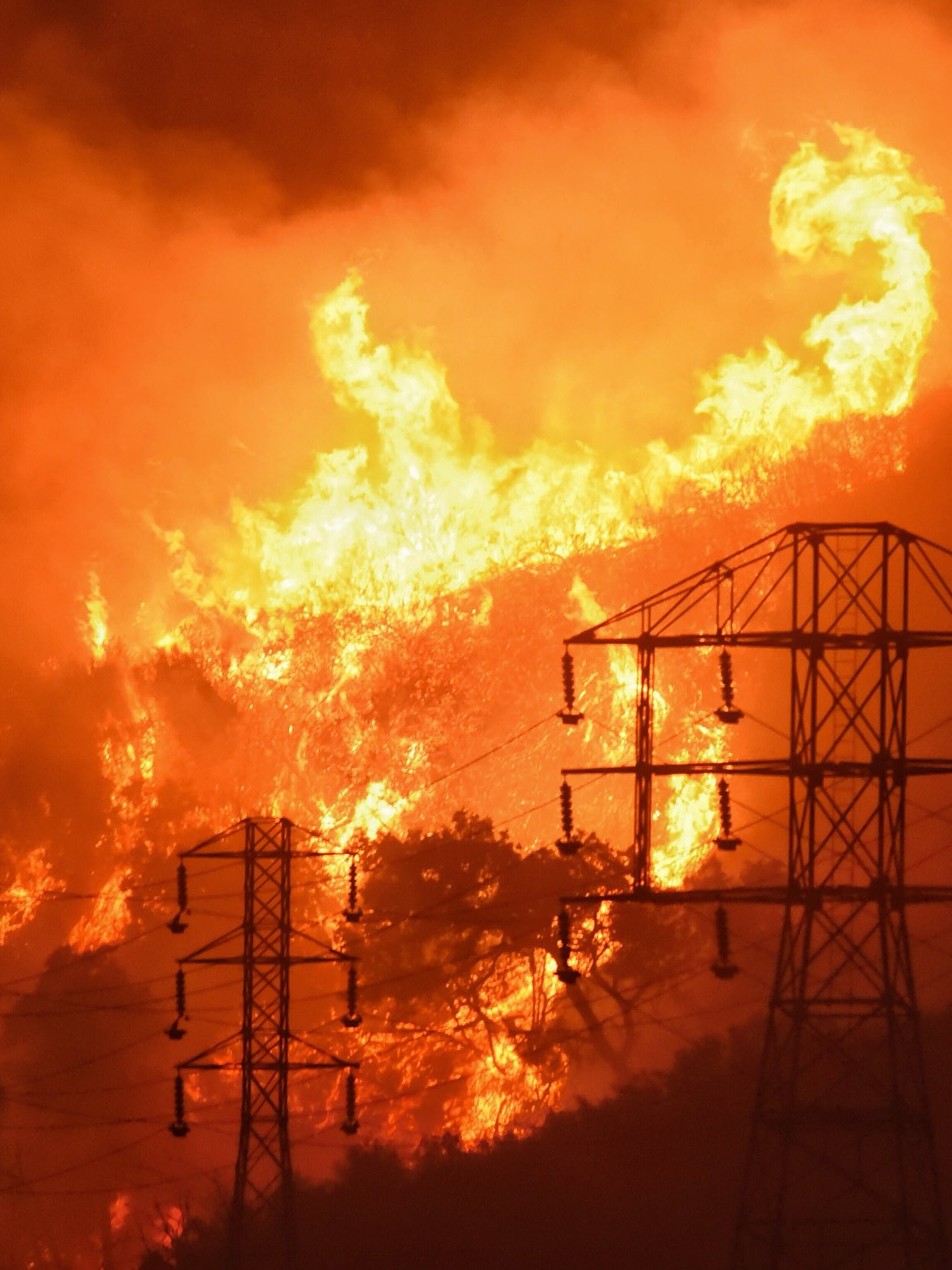 Wildfire devastation